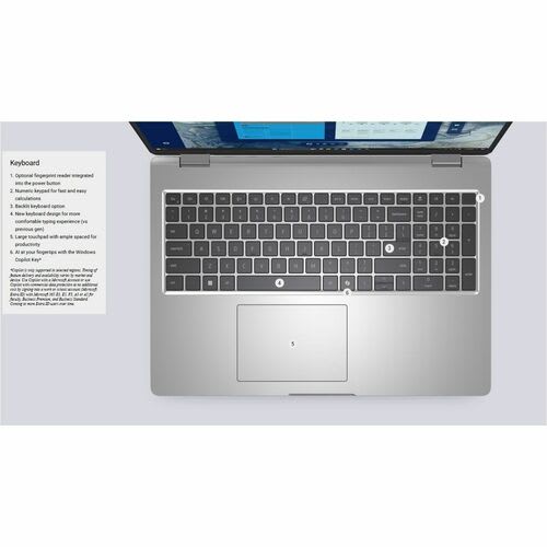 Dell Ai Pc -Notebook Dell Pro 16 Pulgadas (pc16250)fhd-Intel Ultra 5-235u ( Npu 12 Tops )-W11pro-16gb-512gb-Color Plata-3 Años Garantía En Sitio-Computadora-Laptop Dell-Portátil-Ultra-Inteligencia Artificial-Ia-Antecesor Latitude 5550