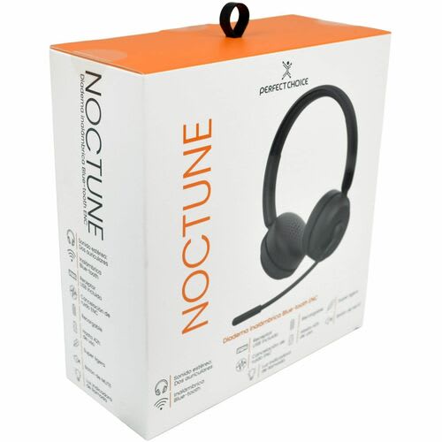 Auriculares Perfect Choice Noctune Inalámbrico Sobre La Cabeza, Sobre La Oreja Estéreo - Binaural - Circumaural - 1500cm - Bluetooth/Rf - Cancelación De Ruido