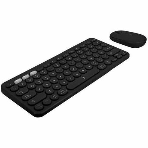Teclado Y Ratón Perfect Choice Froyo - Usb Membrana Inalámbrico Bluetooth/Rf 2.40ghz Teclado - 78 Tecla - Keyboard/Keypad Color: Negro - Usb Inalámbrico Bluetooth/Rf Mouse - 1000 Dpi - 3 Botón - Pointing Device Color: Negro - Aa, Aaa - Compatible Con Pc