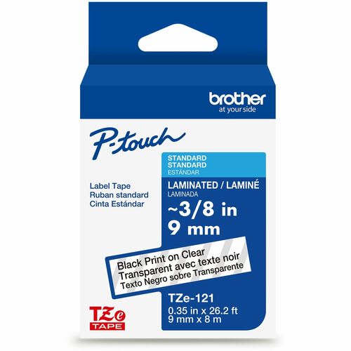 Brother P-Touch Cinta Para Etiquetas - 9mm Ancho - Transparente - Laminada - 1 Solamente - Image 8
