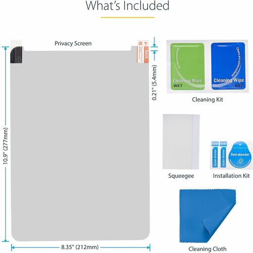 Startech.com Plástico Anti Reflejos Filtro De Privacidad Para Pantalla Para Apple Ipad Pro (3a Generación) - Negro - 1 - Para 32.8cm (12.9") Lcd Ipad Pro (3a Generación) - Reducción E Luz Azul - Image 8