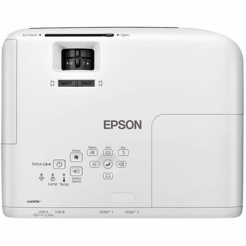 Proyector Epson Power Lite W55+ 4000 Lum Wxga 2hdmi Con Wifi