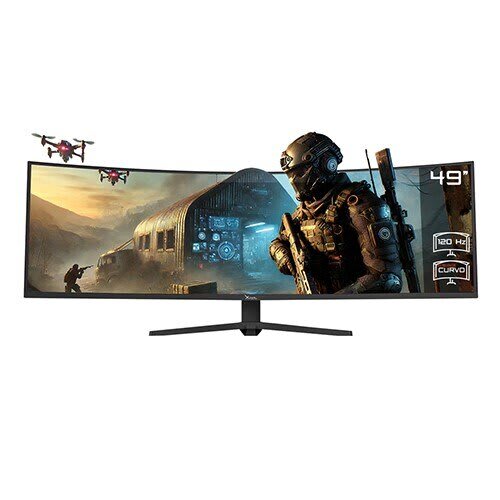 Monitor Led Xzeal Xzmo491b 49" (124.5cm) Clase 5k Uhd Pantalla Curva - Negro - 49" (124.5cm) Viewable - Vertical Alignment (va) - Led Retroiluminación - 5120 X 1440 - 1ms - 120hz Frecuencia De Actualización - Hdmi - Displayport - Image 3