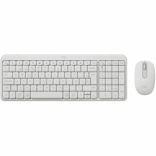 Teclado Y Ratón Logitech Mk250 Robusto - Qwerty - Español - Mecánico Inalámbrico Bluetooth Teclado - Keyboard/Keypad Color: Blanco - Inalámbrico Bluetooth Mouse - óptico - 1000 Dpi - 3 Botón - Rueda De Desplazamiento - Pointing Device Color: Blanco - Simétrico - Aa, Aaa - Compatible Con Pc, Mac