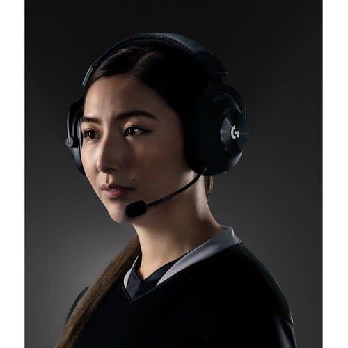 Auriculares De Gaming Logitech Inalámbrico Sobre La Cabeza Estéreo - Negro - Binaural - Circumaural - 1500cm - 32ohm - 20hz A 20khz - Cardioid, Uni Direccional, Electret, Condensador Micrófono