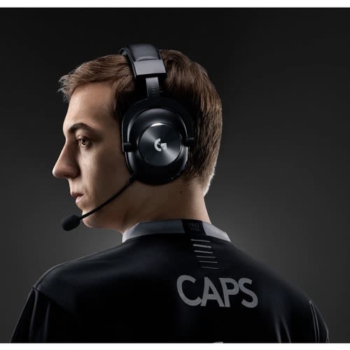 Auriculares De Gaming Logitech Inalámbrico Sobre La Cabeza Estéreo - Negro - Binaural - Circumaural - 1500cm - 32ohm - 20hz A 20khz - Cardioid, Uni Direccional, Electret, Condensador Micrófono