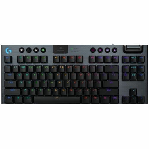 Logitech G G915 X Lightspeed Tkl Teclado Gaming - Tama?o Completo - Con Cable/Inalámbrico Conectividad - Usb Tipo C Interfaz - Rgb Led - Gl Táctil Llave De Contacto - Bluetooth/Rf - 2.40ghz - Rodillo De Volumen, Control De Medios Tecla(s) De Acceso Rápido - Mac Os, Windows 10, Mac Os X 10.11 El Capitan, Windows 11, Mac Os X 11.0 Big Sur, Chromeos, Android 4.3 Jelly Bean, Ios 10 - Pc, Mac