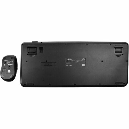 Teclado Y Ratón Perfect Choice Keyvance - Qwerty - Español (américa Latina) - Usb Membrana Inalámbrico Bluetooth/Rf 2.40ghz Teclado - Keyboard/Keypad Color: Negro - Usb Inalámbrico Bluetooth/Rf Mouse - óptico - 3200 Dpi - 6 Botón - Pointing Device Color: Negro - Multimedia Tecla(s) De Acceso Rápido - Aa, Aaa - Compatible Con Pc, Mac