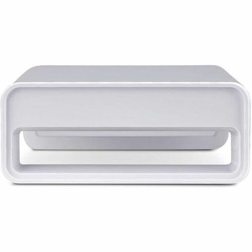 Startech.com Elevador Para Monitor - Conforme Con Normas Taa - 15kg Capacidad De Carga - 9.1cm Altura X 22.1cm Ancho - Mesa - Acero, Plástico - Plata, Blanco - Para Monitor, Portátil, Teclado, Mouse, Accesorios, De Escritorio, Computador - Ergonómico, Duradero, Robusto, Antideslizante, Dura Dero, Antideslizante, Patas De Goma