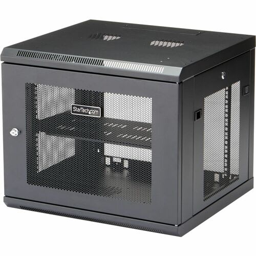 Startech.com Gabinete Rack De Pared Para Servidores 9u 19" 4 Postes Estante 1u - Rack De Servidores De Montaje En Pared - Malla De Acero, Acero - 90kg Capacidad De Peso Estático - Image 4