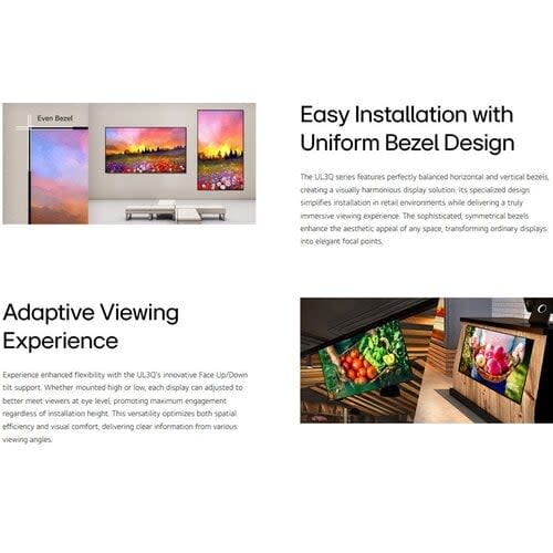 Lg 4k Uhd Signage 55" 3,840 × 2,160 500 Nit 16 / 7 - Image 4