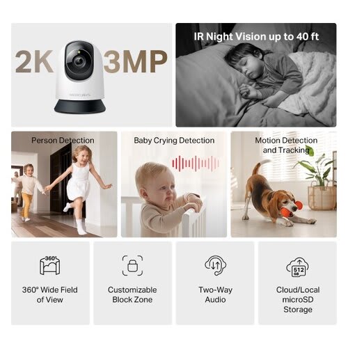 Pan/Tilt Home Security Wifi Camera - Image 3