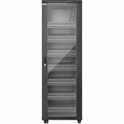 Gabinete 19" Pro Line Con Extractores De Aire, 38u, Frente De 600 Mm, Unidad De Ventilación Con Dos Extractores De Aire Instalados En El Techo, Profundidad De 600 Mm, Ensamblado, Negro Ral 9004, Profundidad De Instalación útil: Ajustable De 150 A 500 Mm (5.91 A 19.69 Pulg.) - Image 3