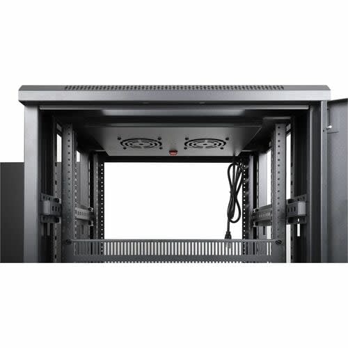 Gabinete 19" Pro Line Con Extractores De Aire, 38u, Frente De 600 Mm, Unidad De Ventilación Con Dos Extractores De Aire Instalados En El Techo, Profundidad De 600 Mm, Ensamblado, Negro Ral 9004, Profundidad De Instalación útil: Ajustable De 150 A 500 Mm (5.91 A 19.69 Pulg.) - Image 14