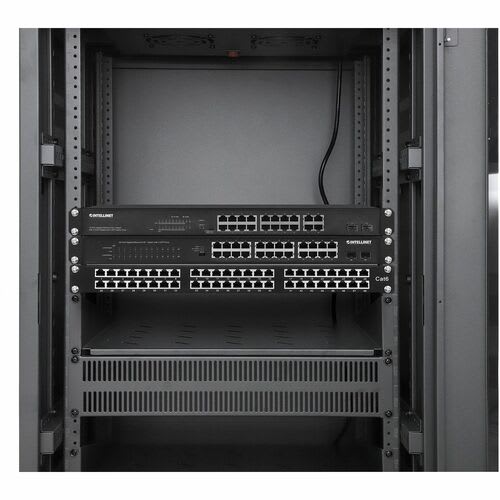 Gabinete 19" Pro Line Con Extractores De Aire, 38u, Frente De 600 Mm, Unidad De Ventilación Con Dos Extractores De Aire Instalados En El Techo, Profundidad De 600 Mm, Ensamblado, Negro Ral 9004, Profundidad De Instalación útil: Ajustable De 150 A 500 Mm (5.91 A 19.69 Pulg.) - Image 16