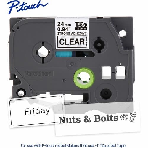 Brother P-Touch Cinta Para Etiquetas - 24mm Ancho - Transparente - Laminada - 1 Solamente
