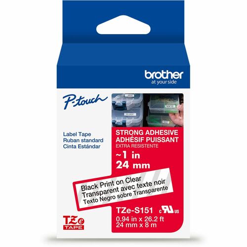 Brother P-Touch Cinta Para Etiquetas - 24mm Ancho - Transparente - Laminada - 1 Solamente