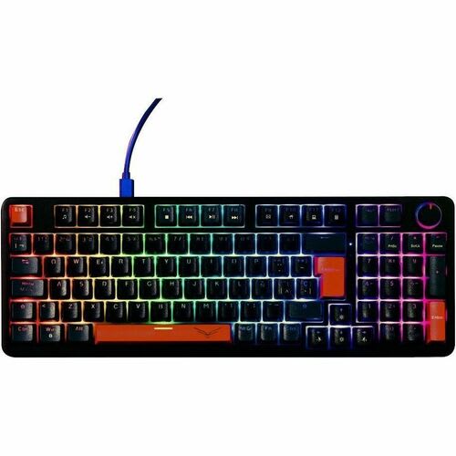 Naceb Na-0972 Teclado Gaming - Compacto - Cable Conectividad - Usb Interfaz - Rgb Led - Negro - Windows, Mac Os - Pc, Mac - Plástico Abs, Cloruro De Polivinilo (pvc)
