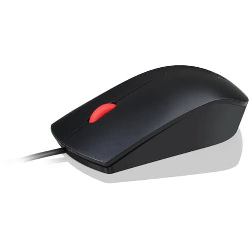 Mouse Lenovo Essential - Usb - óptico - 3 Botón(es) - Negro - 1 Solamente - Cable - 1600 Dpi - Rueda De Desplazamiento - Simétrico - Image 2