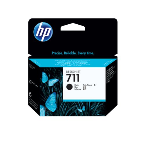Cartucho De Tinta Designjet Hp 711 De 80 Ml Negro