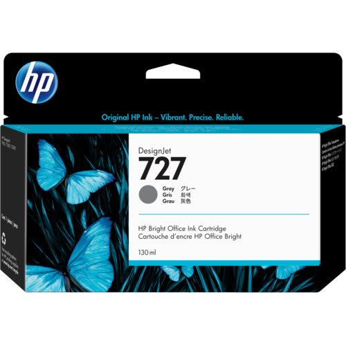 Hp 727 Gris 130ml Tinta Amplio Formato B3p24a