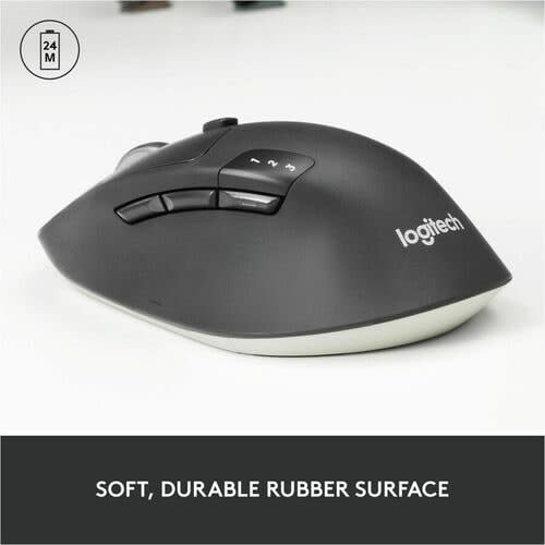 Mouse Logitech Triathlon M720 - Frecuencia Bluetooth/Radio - Usb - óptico - 8 Botón(es) - Negro - 1 Solamente - Inalámbrico - 10m - 2.40ghz - 1000 Dpi - Rueda Inclinable - Diestro - 1 X Aa Battery Supported