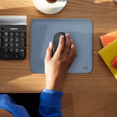 Logitech Almohadilla Ratón - Azul, Gris - 1 Solamente