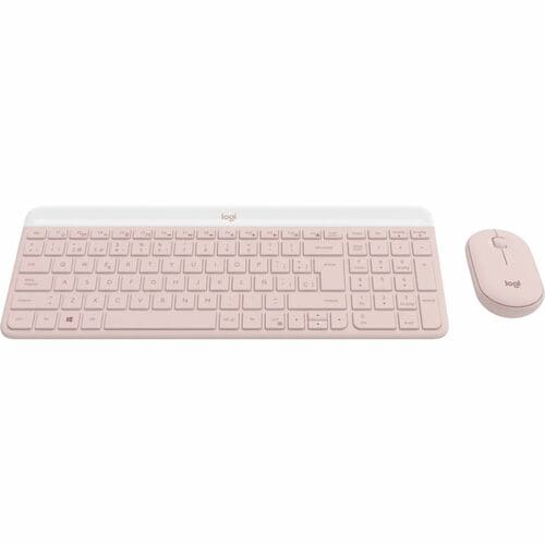 Teclado Y Ratón Logitech Mk470 - Usb Inalámbrico Rf 2.40ghz Teclado - Keyboard/Keypad Color: Rosa - Usb Inalámbrico Rf Mouse - óptico - 1000 Dpi - Rueda De Desplazamiento - Pointing Device Color: Rosa - Simétrico - Aa, Aaa - Compatible Con Pc