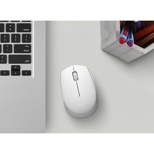 Mouse Logitech M170 - Radiofrecuencia - Usb - óptico - Blanco - Inalámbrico - 2.40ghz - Simétrico