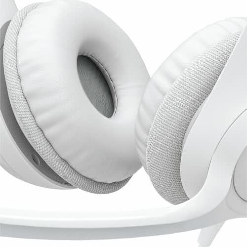 Auriculares Logitech H390 Cableado Sobre La Cabeza Estéreo - Blanco - Binaural - Circumaural - 32ohm - 20hz A 20khz - 189.9cm Cable - Función De Cancelación De Ruido Ambiente, Bi-Direccional Micrófono - Usb Tipo A