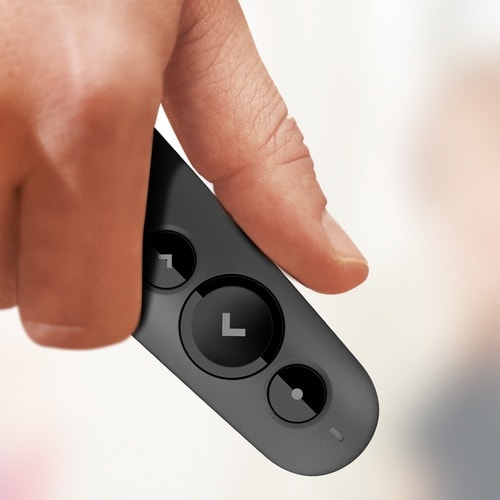 Puntero Para Presentaciones Logitech R500s - Bluetooth - Usb - Láser - 3 Botón(es) - Grafito, Negro - Inalámbrico - 2.40ghz