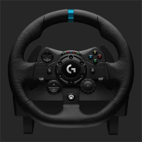 Juego De Volante Logitech G923 - Cable - Usb - Xbox One, Pc, Xbox Series X, Xbox Series S - Negro
