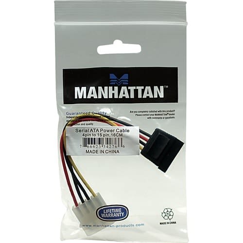 Manhattan Adaptador De Cable 342766 - Manhattan Cable De Alimentación Sata - Image 4