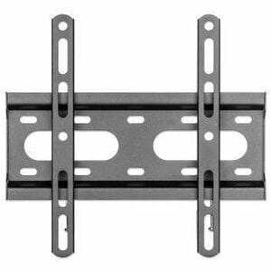 Manhattan Soporte Tv P/Pared 45kg, 23" A 43" Fijo, B - 1 Pantalla(s) Admitidas - 58.4cm A 109.2cm (43") Para Pantalla Plana - 45kg Capacidad De Carga - 75 X 75, 100 X 100, 100 X 150, 150 X 100, 100 X 200, 200 X 100, 150 X 150, 200 X 200 - Compatible Con Montura Vesa - Acero Con Recubrimiento De Polvo