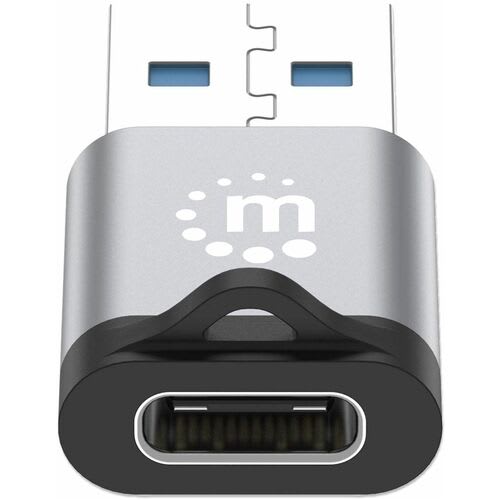 Adaptador Usb-C V3.2 Gen1, Am-Ch, 5gbps 3a - Níquel Contacto - Negro, Gris