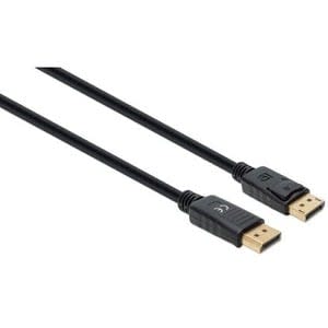 Manhattan Cable Displayport V1.4 M-M, 3.0m Negro 8k60hz - Cable For Dispositivo De Audio/Vídeo - Negro