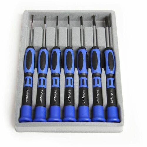 StarTech.com Startech.com Juego Kit Set De Destornilladores Desarmadores De Precisión 7 Piezas- Torx Phillips Plano - 7 Pieza(s) - Azul, Gris