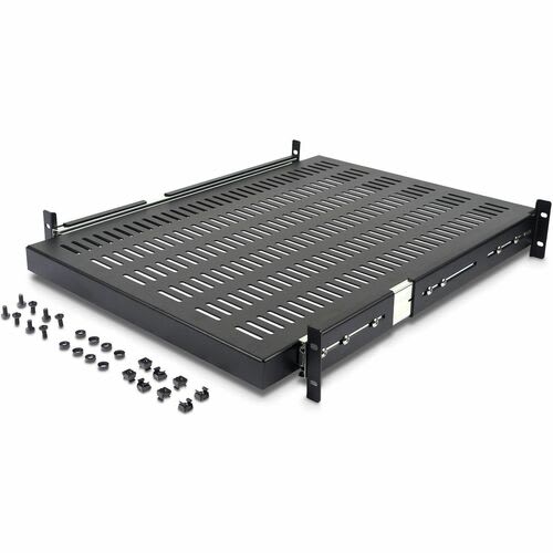 Startech.com Estante Charola Deslizante Perforada Telescópica Para Gabinete Rack De Profundidad Ajustable - 2u 22.7kg - Acero Laminado En Frío (crs) - 22.68kg Capacidad Máxima De Peso - Image 2