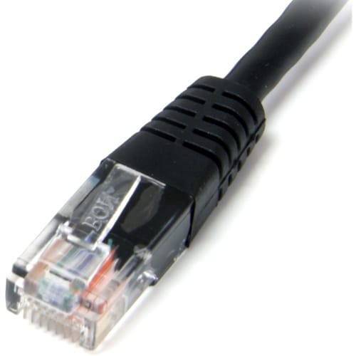 Startech.com Cable De Red 1.8m Categoría Cat5e Utp Rj45 Fast Ethernet - Patch Moldeado - Negro - Cable De Conexión - Negro - Image 3