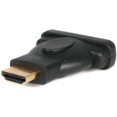 Startech.com Adaptador Convertidor De Video Hdmi® A Dvi - Dvi-D Hembra - Hdmi Macho - Negro - Oro Conector - Negro