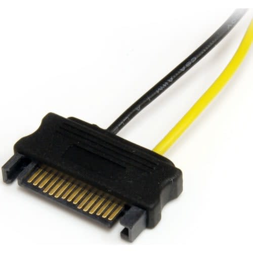 Startech.com Cable Adaptador 15cm Alimentación Sata A Conector 6 Pines De Corriente De Tarjeta De Video Pci Express - Para Tarjeta Pci Express - Sata / Pci-E - 1 Solamente