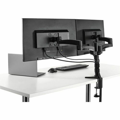Startech.com Brazo Articulado Para Dos Monitores - Soporte Con Mástil De Fijación En Mesa Para 2 Pantallas Lcd De 24" - Altura Ajustable - 2 Pantalla(s) Admitidas - 30.5cm A 61cm (24") Para Pantalla Plana - 27.22kg Capacidad De Carga - 75 X 75, 100 X 100 - Compatible Con Montura Vesa - Acero, Plástico - 1 Solamente - Image 8