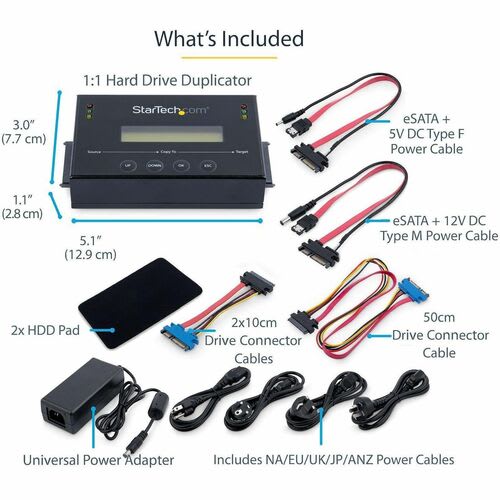 Startech.com Duplicador Clonador Autónomo De Discos Duros O Ssd Sata 1:1 Con Gestor De Imágenes De Disco - Para Copias De Seguridad