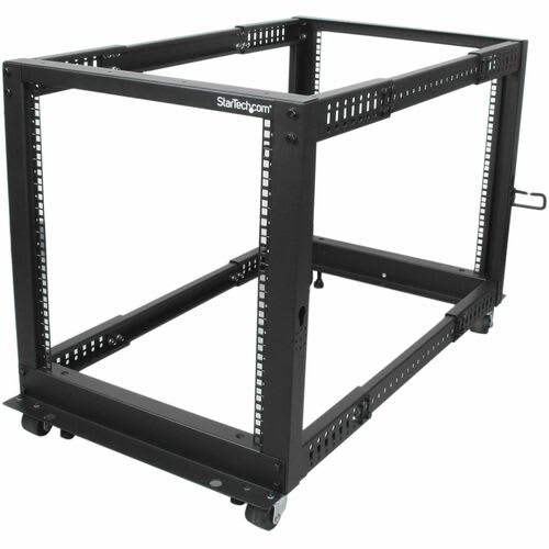 Startech.com Rack 12u Móvil De Marco Abierto De 4 Postes Para Servidores - Rack De 19 Pulgadas - Ruedas O Patas Niveladoras - Acero, Acero Laminado En Frío - 544g Capacidad De Peso Estático