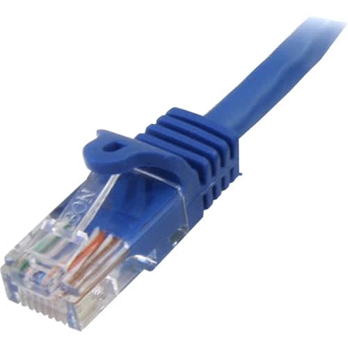 StarTech.com Startech.com Cable De 5m De Red Ethernet Cat5e Rj45 Sin Traba Snagless - Azul - Cable For Dispositivo De Red, Hub, Conmutador, Servidor De Impresión, Panel De Conexión, Workstation - Cable De Conexión - Oro Conector Chapado - 24 Awg - Azul