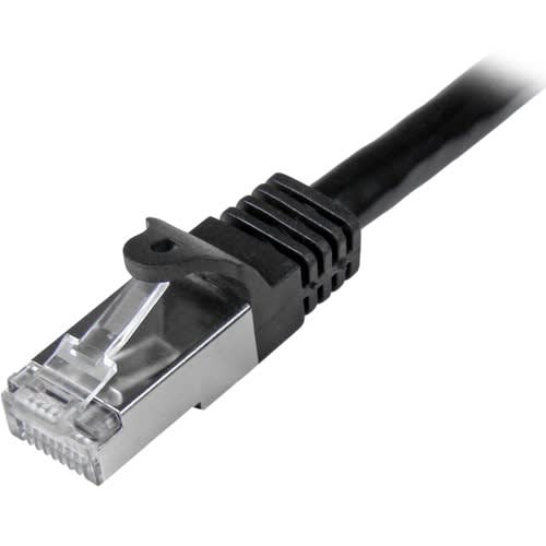 StarTech.com Startech.com Cable De 3m De Red Cat6 Ethernet Gigabit Blindado Sftp - Negro - Cable For Dispositivo De Red, Conmutador, Hub, Panel De Conexión, Servidor De Impresión, Dispositivo Compatible Con Poe, Computador, Workstation, Enchufe De Pared - Cable De Conexión - Apantallado - Oro Conector Chapado - Oro Contacto Chapado - Cmg - 26 Awg - Negro