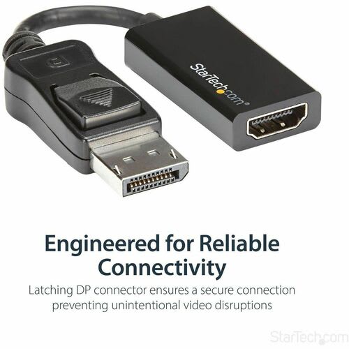 Startech.com Adaptador Conversor Displayport A Hdmi - 4k 60hz Uhd - Negro