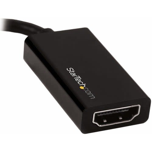 Startech.com Adaptador Mini Displayport A Hdmi - Dongle Conversor De Video Activo Mdp 1.4 A Hdmi 2.0 4k 60hz - Thunderbolt 1/2 Mac/Pc - Níquel Conector - Negro