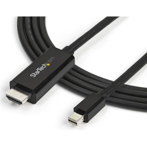 Startech.com Cable Conversor Mini Displayport A Hdmi 3m - Video 4k 30hz - Adaptador Mdp A Hdmi - Thunderbolt - Convertidor Minidp A Hdmi - Cable For Proyector, Ultrabook, Dispositivo De Audio/Vídeo, Workstation, Portátil, Macbook, Macbook Air, Mac Mini, Dock, Portátil - Admite Hasta1920 X 1200 - Negro - Image 7