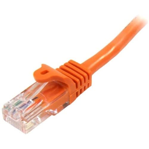 Startech.com Cable De Red De 0.5m Naranja Cat5e Ethernet Rj45 Sin Enganches - Cable For Dispositivo De Red, Conmutador, Hub, Workstation, Panel De Conexión - Cable De Conexión - Oro Conector Chapado - 24 Awg - Naranja - Image 2
